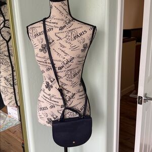 LC Lauren Conrad “Double Sided” Navy Crossbody 8x7 small purse